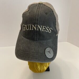Guinness Gray/Tan Bottle Opener Baseball Hat Trucker Cap Official‎ Merchandise